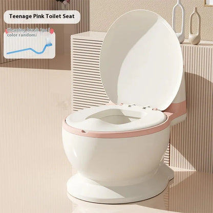Baby Potty Training Seat – Realistic Toilet Design with Lid & Built-in Wipe Holder | Golu Baby