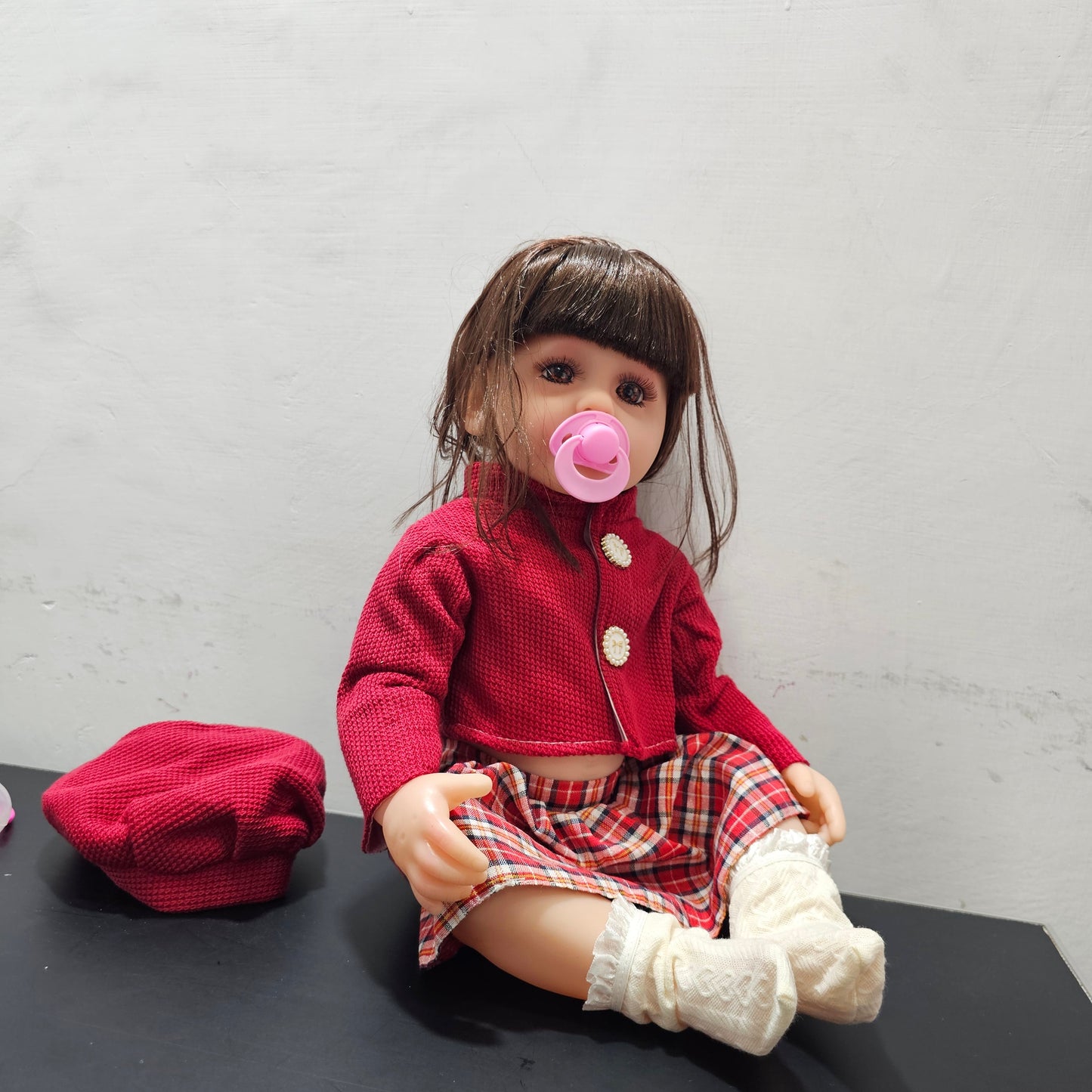 55cm Baby Silicone Doll – Lifelike Real Baby with Accessories | Golu Baby