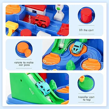 Car Adventure Track Set – Battery-Free Educational Fun - Golu Baby