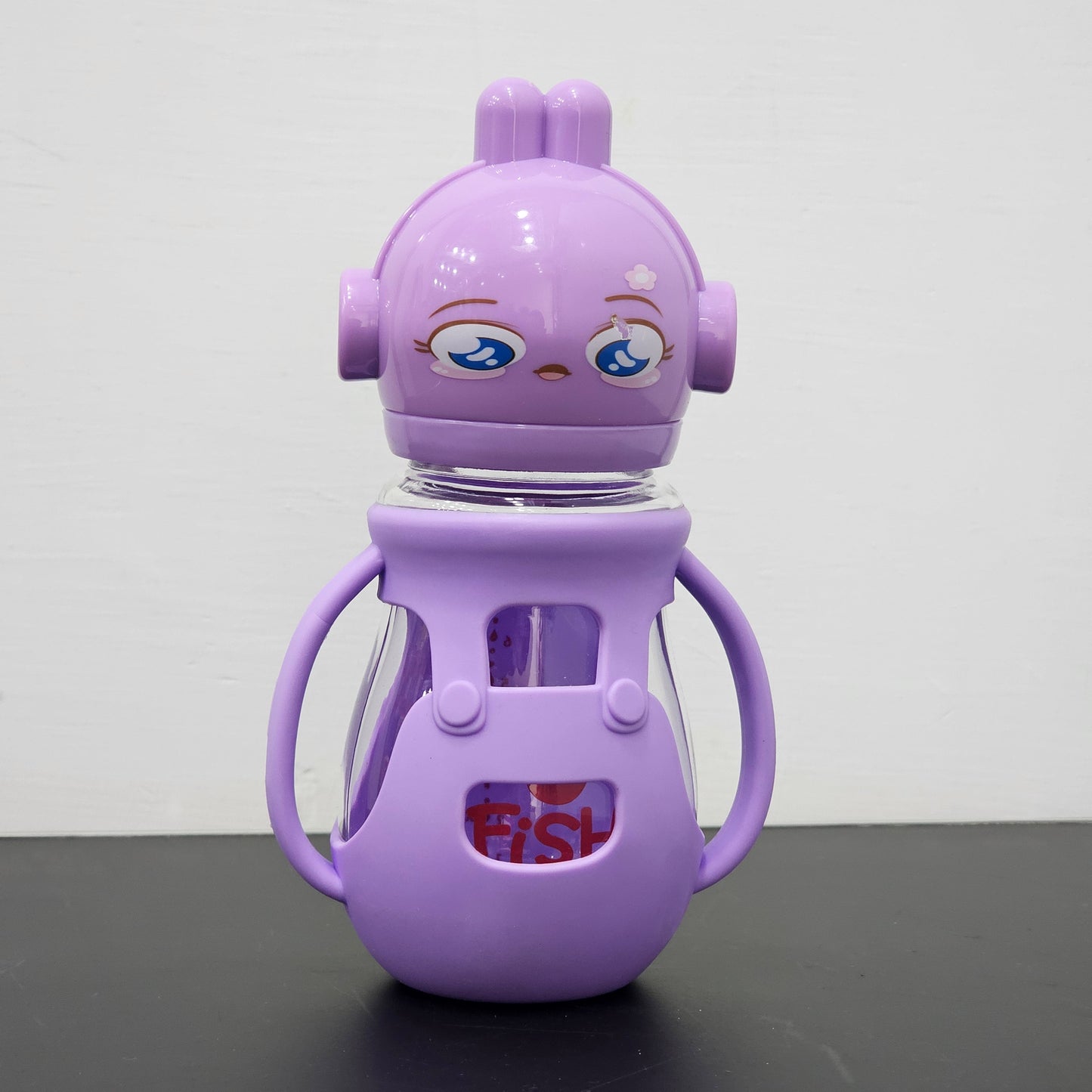 Baby Glass Feeder Purple 250ml – Safe, Stylish & Durable | Golu Baby