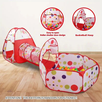 Kids Play Tent with Tunnel and Ball Pit | Golu Baby