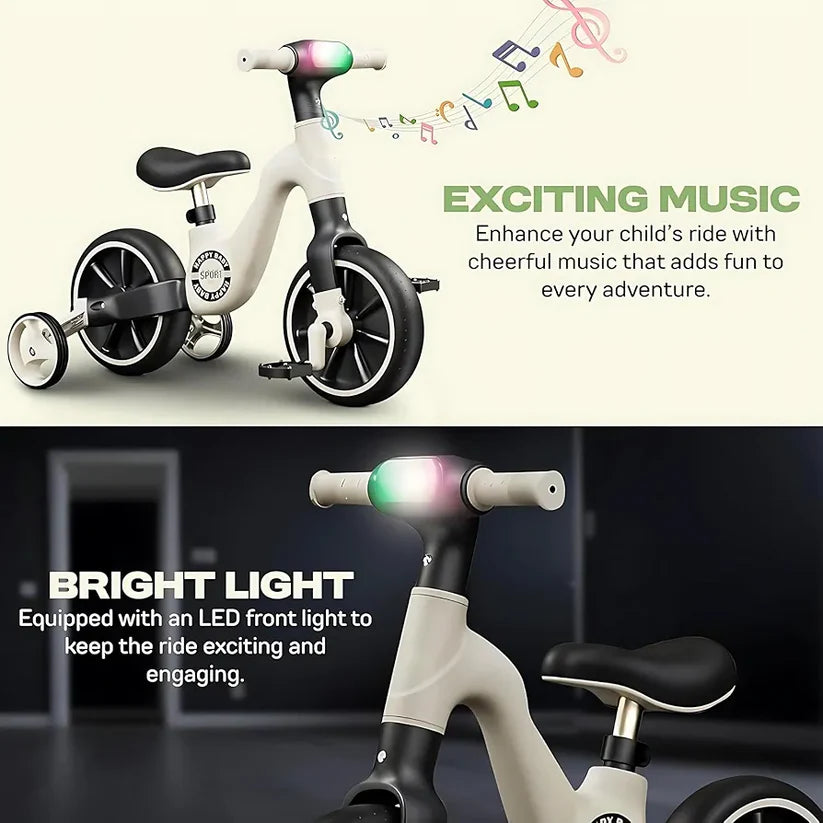 RideGlide 3-Wheel Balance Tricycle – Anti-Rollover Kids Sliding Bike