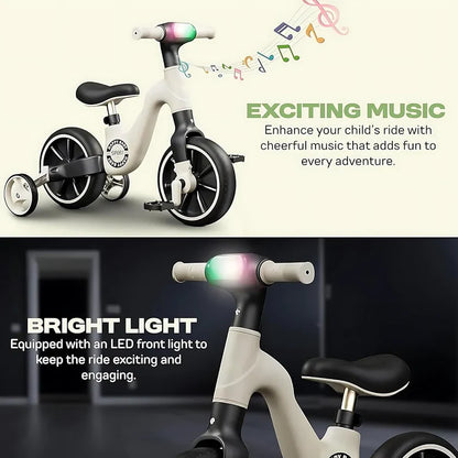 RideGlide 3-Wheel Balance Tricycle – Anti-Rollover Kids Sliding Bike