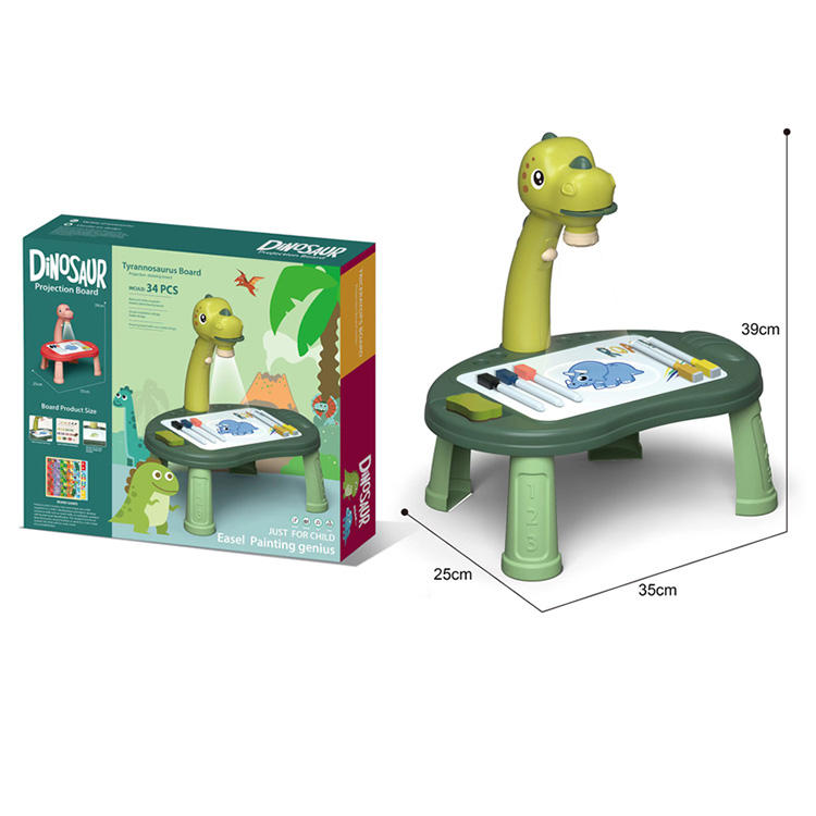 Dinosaur Projector Drawing Board – 34 Pcs Creative Art Set - Golu Baby