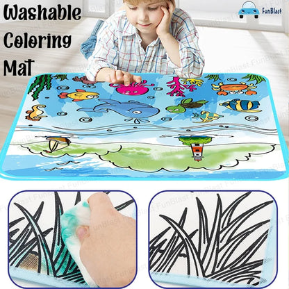 Kids’ Painting Mat with Colors – Easy Washable & Reusable | Golu Baby