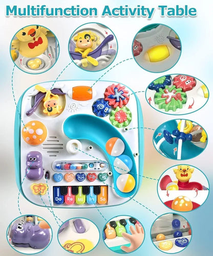Musical Activity Table – Piano, Lights & Rolling Ball Fun - Golu Baby