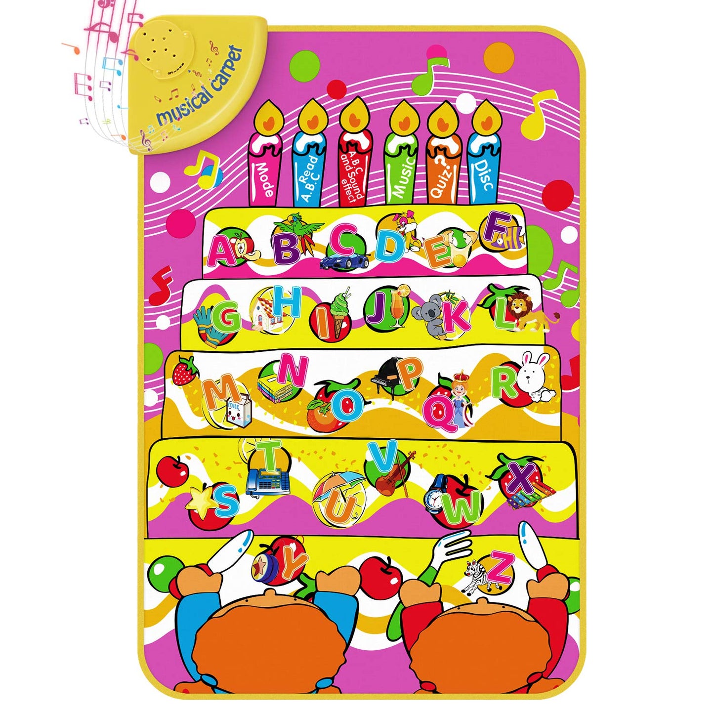 English Learning Mat | Musical & Educational Activity Mat for Kids - Golu Baby