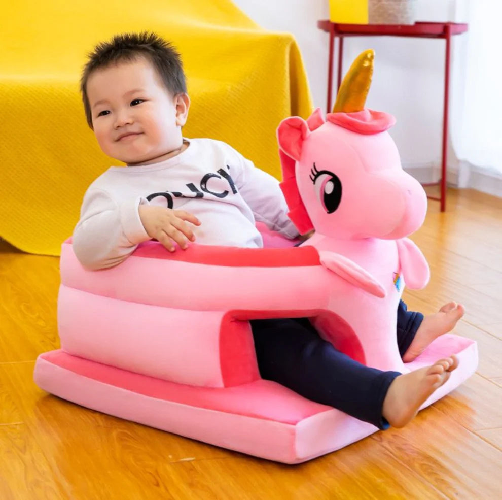 Animal Shape Soft Cushion Seat Baby Sofa – Cute, Safe & Comfortable | GOLU BABY