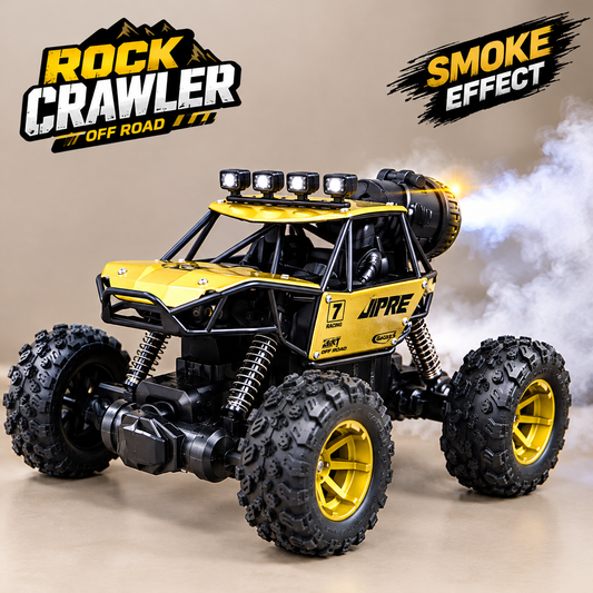 Rock Crawler RC Car with Lights & Spray Smoke Effect