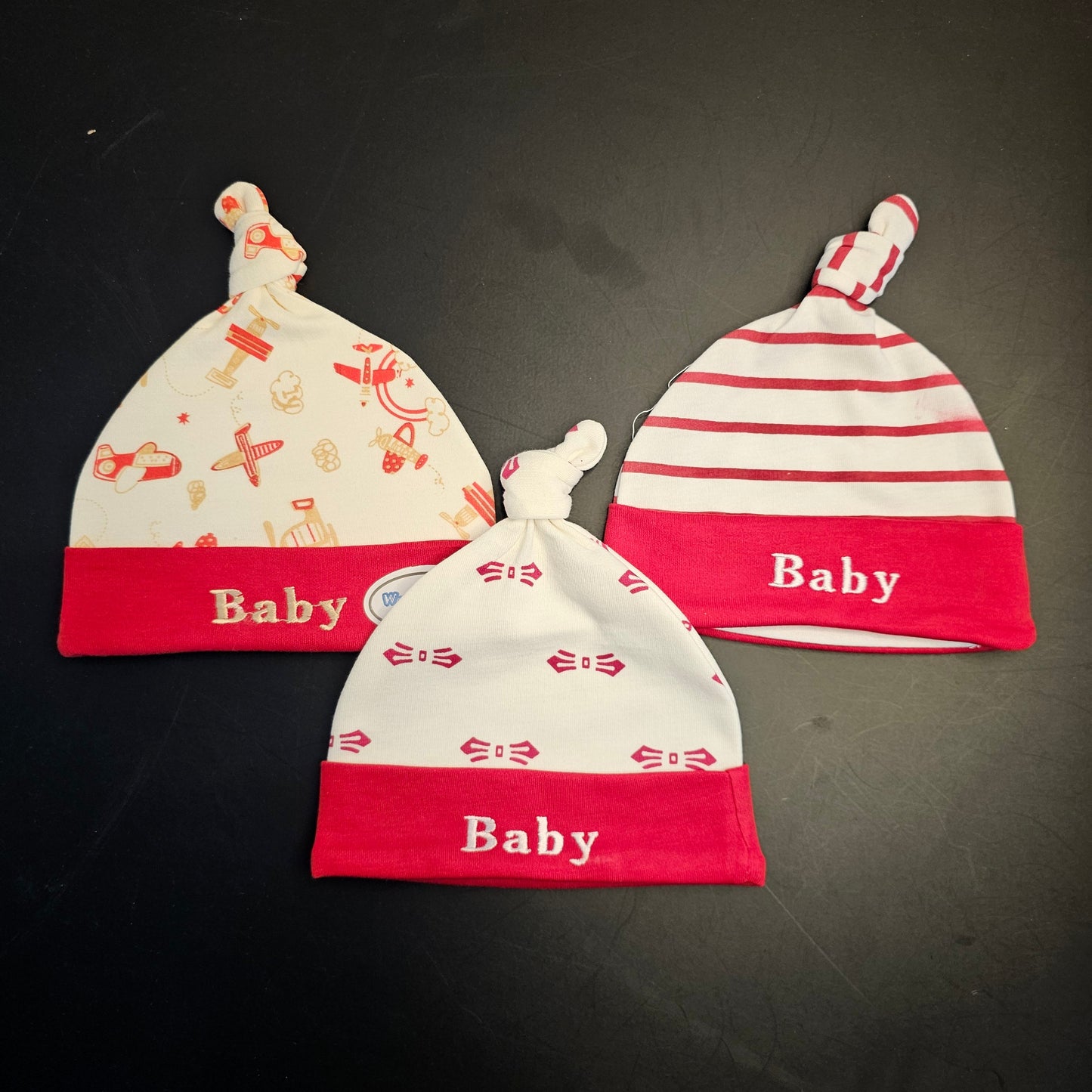 Pack of 3 Baby Caps – Soft Blended Stuff | Golu Baby