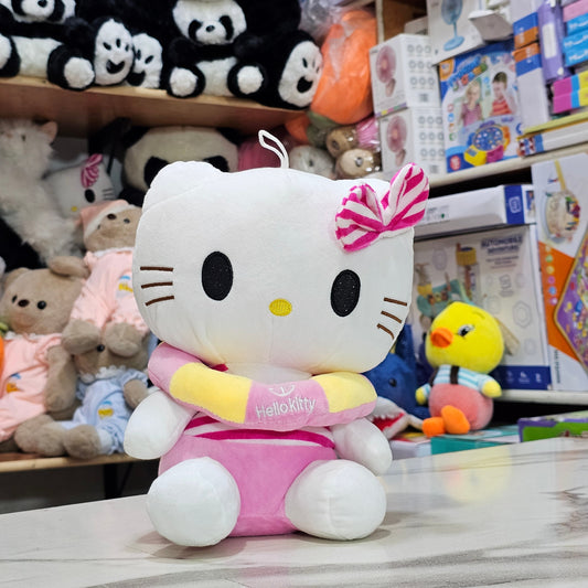 Pink Ring Kitty – 28cm Plush Toy | Golu Baby