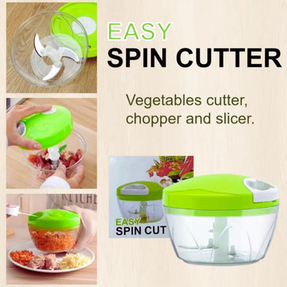 Easy Spin Vegetable Cutter, Chopper & Slicer – Multi-Function Kitchen Tool | Golu Baby