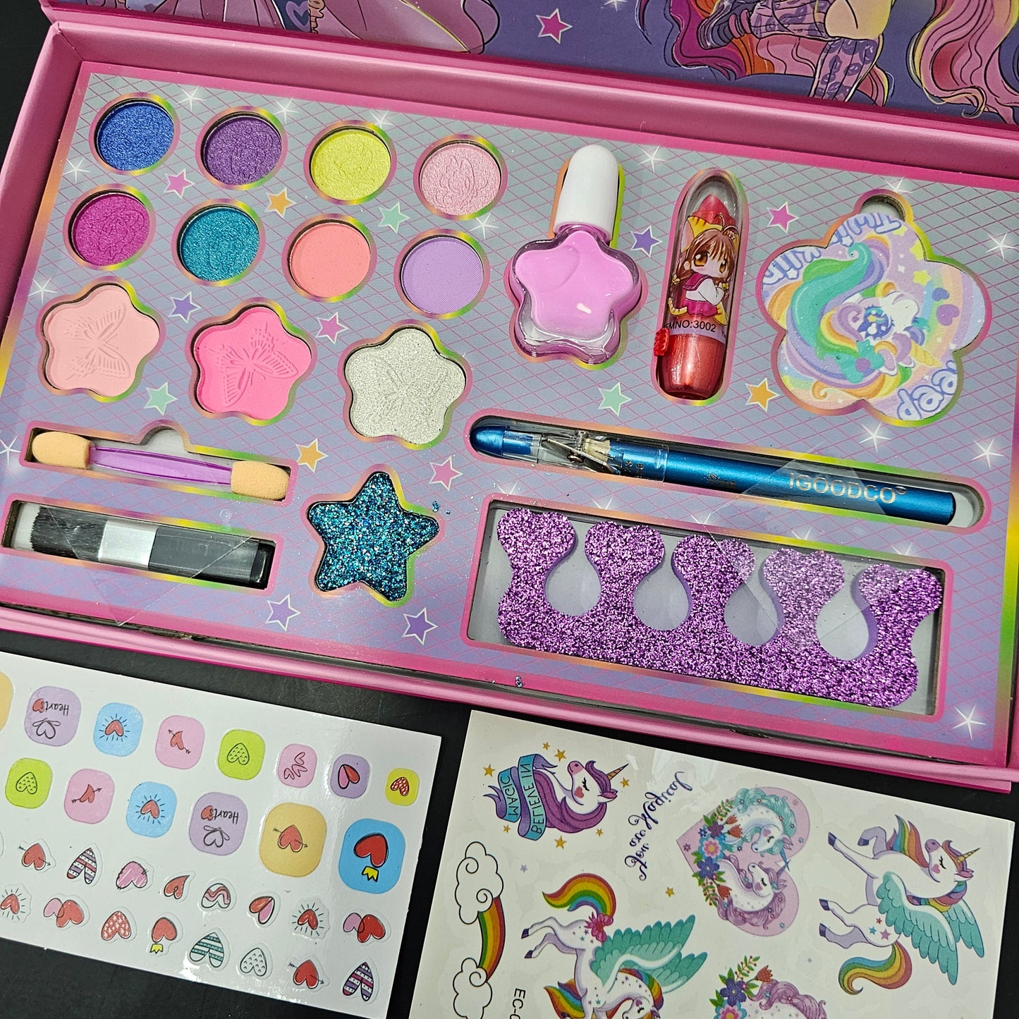 Beautiful Baby 18 in 1 Cosmetic Set – Princess Makeup Fun for Kids -Golu Baby