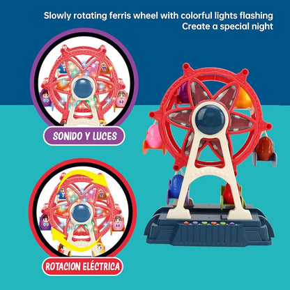 Giant Ferris Wheel – Amusement Park Playset with Music & Lights - Golu Baby