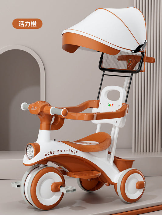 Children Tricycle with Umbrella & Parent Handle – Multifunction Kids Trike | Golu Baby