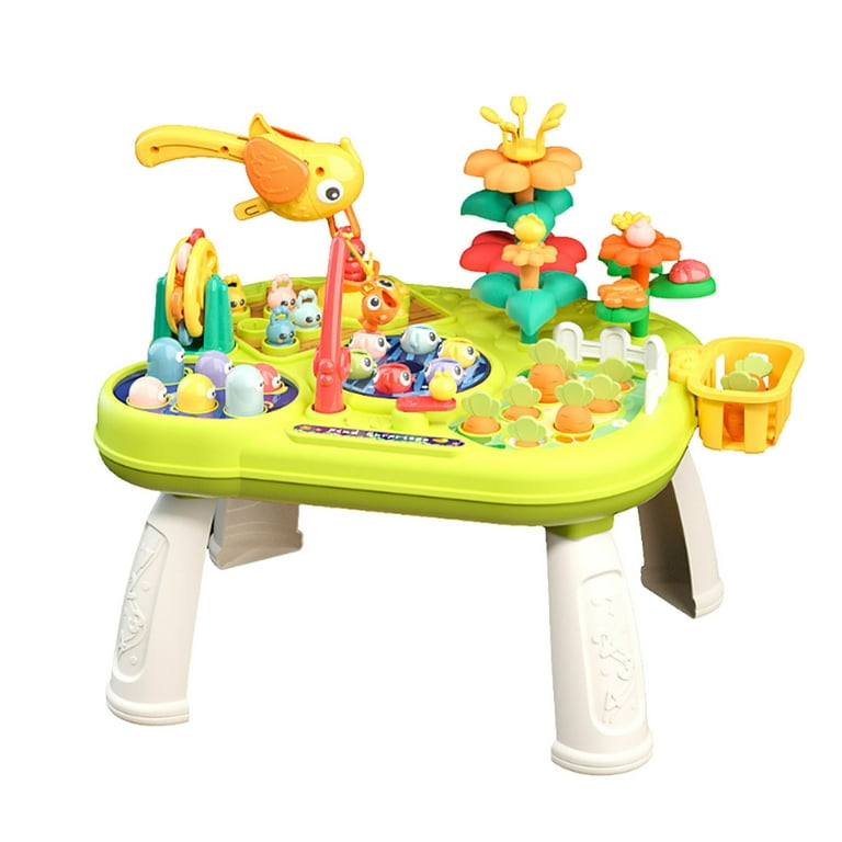 Farm Amusement Park Activity Table – Educational Toy with Multiple Play Modes -Golu Baby