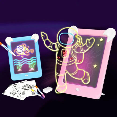 Magic Glow Light-Up Drawing Board with 8 Light Effects | Golu Baby