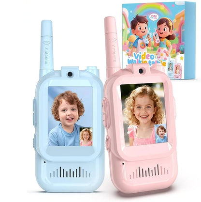 VisionTalk Kids Video Walkie Talkie Set – Rechargeable Long-Range Communication Toy