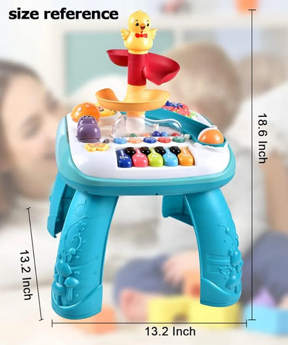 Musical Activity Table – Piano, Lights & Rolling Ball Fun - Golu Baby