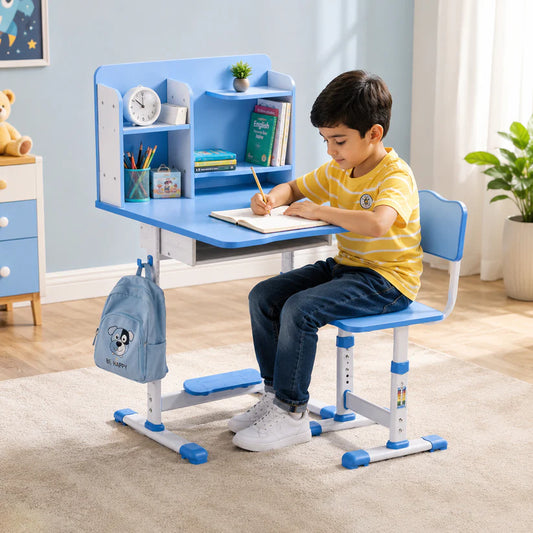 SmartStudy Kids Study Table & Chair Set – Adjustable Ergonomic Learning Desk