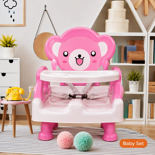 GrowMate Baby Booster Feeding Seat – Height Adjustable & Foldable Chair