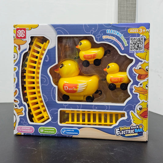 Yellow Duck Electric Rail Toy – Fun Moving Track Toy for Kids | Golu Baby
