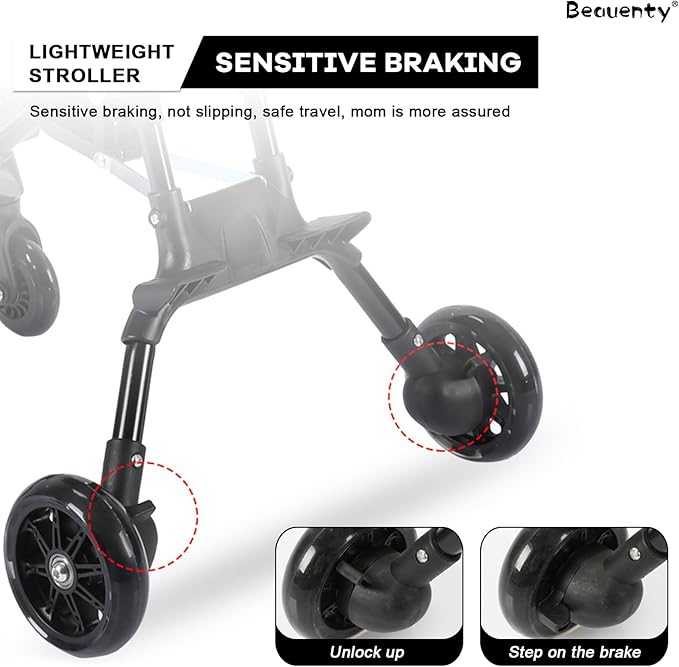 Two-Way Push Compact Baby Stroller – Lightweight & Anti-Rollover Design | Golu Baby