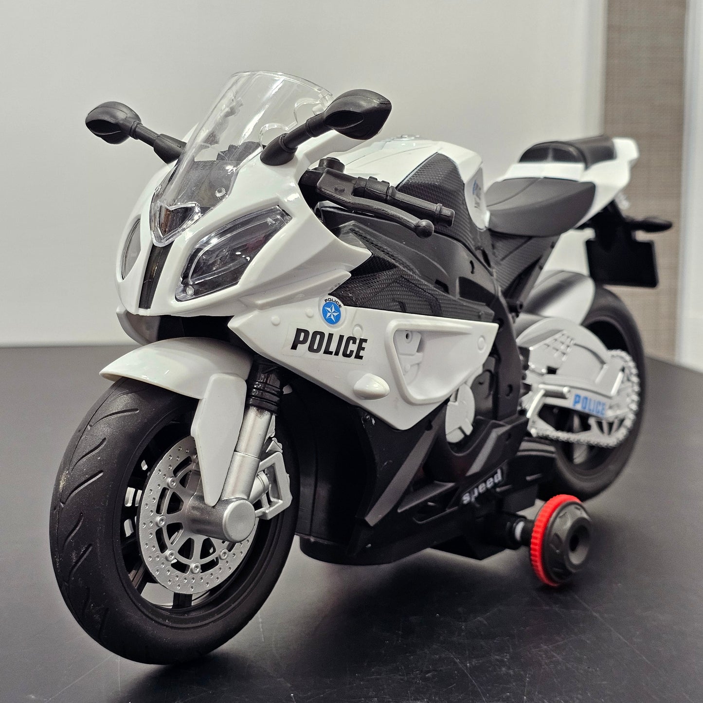 Police Moto 1:20 Remote Control Motorcycle – 360° Rotation with Light & Sound | Golu Baby