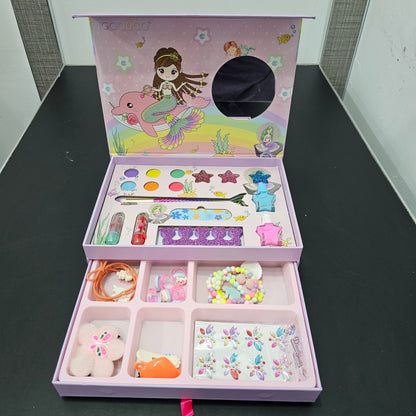 Children’s 2 in 1 Makeup & Jewellery Box – Glamour & Fun in One! -Golu Baby