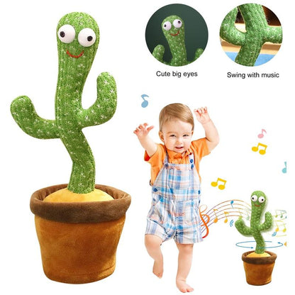 Dancing Cactus Toy | Music, Lights & Voice Repeating Fun - Golu Baby