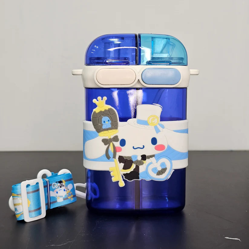 2-in-1 Kids Water Bottle 600ml – Straw & Sipper | Golu Baby