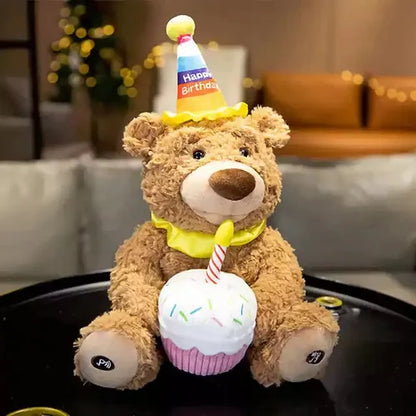Happy Birthday Singing & Dancing Bear – Musical Celebration Plush Toy |Golu Baby